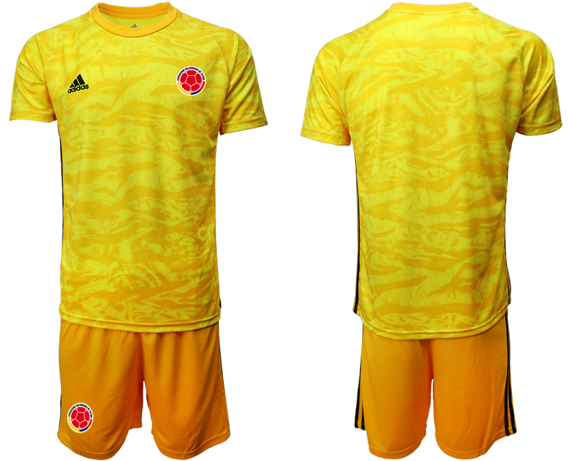 Men 2020-2021 Season National team Colombia goalkeeper yellow Soccer Jersey